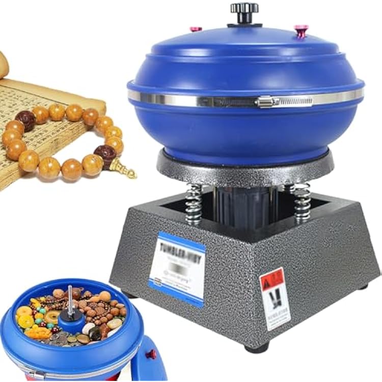 Vibration tumbler polisher 90120250W jewelry polishing machine ball mill, electric vibration cup, sleeve polisher, for gold and silver,12in