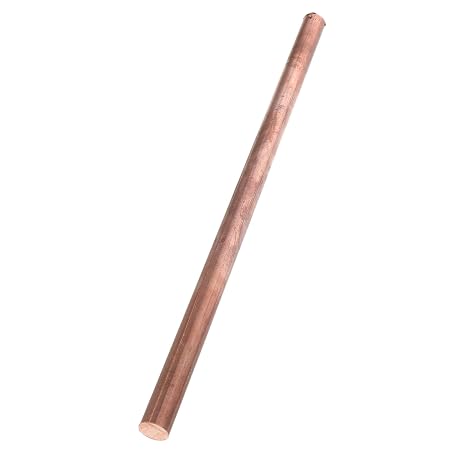 12mm 9.85 Inch Red Copper Round Rod for Electrical Equipment