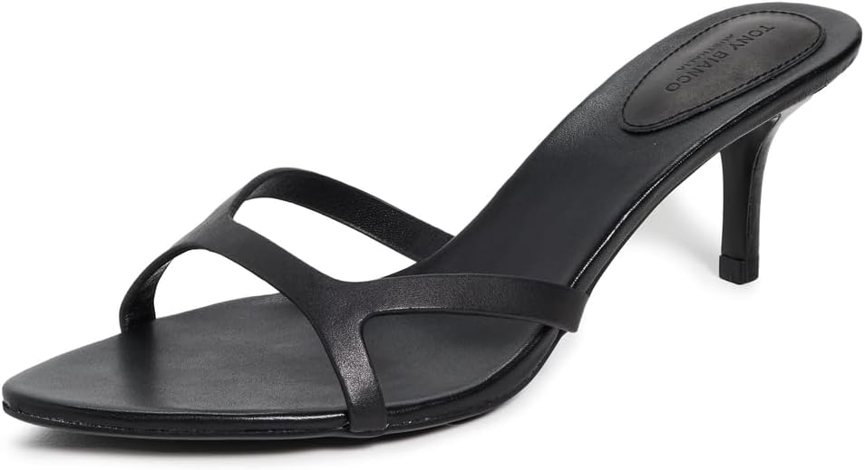 Como Black Daisy Heels by Tony Bianco