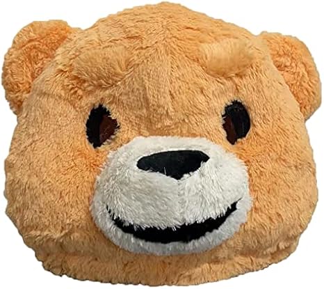 Plush Halloween Teddy Bear Head Mask Mascot Costume