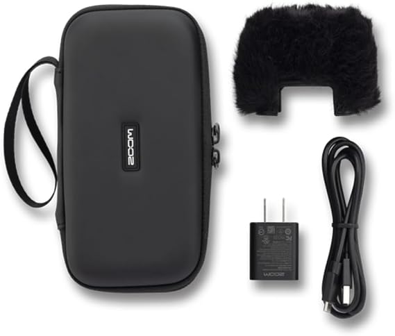 Zoom APH-2e Accessory Pack for the H2essential with Hairy Windscreen, Padded Shell Case, AC Adapter, USB-C Cable