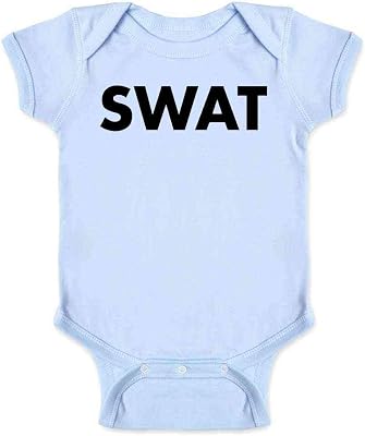Pop Threads SWAT Team Police Classic Cosplay Staff Infant Baby Boy Girl Bodysuit