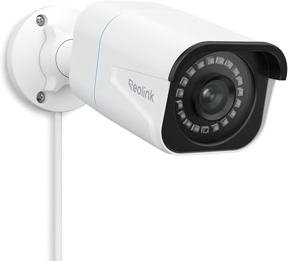 Reolink Security Camera PoE 4K Quality Outdoor AI Human/Vehicle/Animal Detection Wired Connection Surveillance Camera H.265 Home Guard Security IP Camera ONVIF Compatible Built-in Microphone Night