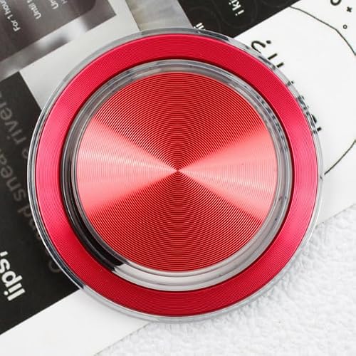 AOKO Magnetic Pop-Up Phone Holder for iPhone 12, 13, 14, 15, 16 Series - Metallic TPU Tabletop Stand - Portable Red