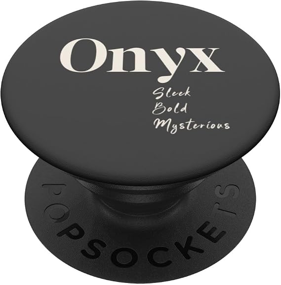 Onyx - Sleek, Bold and Mysterious PopSockets Adhesive PopGrip