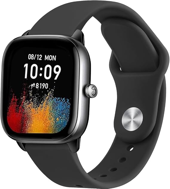 Replacement Silicone Strap for Amazfit GTS 4/4 Mini/3/GTS 2/2e/2Mini/GTR Mini/GTR 42 mm 20 mm Sports Wristbands Watch Strap Bracelet for Amazfit Active 2/Active 3/Bip 3/3 Pro/U/U Pro/S/S Lite