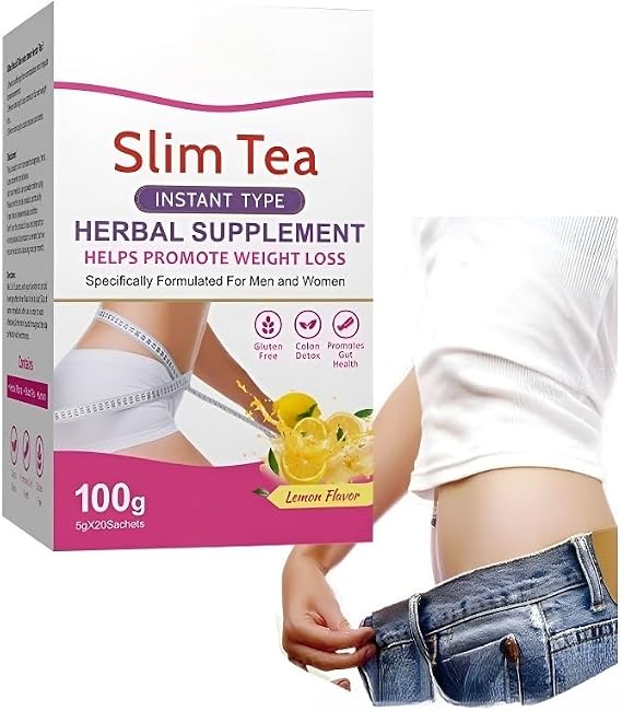 Instant Detox Tea - 5g X 20 Sachets, Supports Weight Management, Fat Burning & Digestion(2PCS)