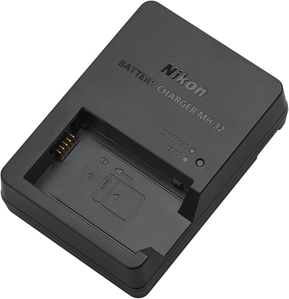 Nikon MH-32 Battery Charger for EN-EL25 Rechargeable Lithium-Ion Batteries | Battery charging for Nikon EN-EL25 batteries with wall outlet plug and
