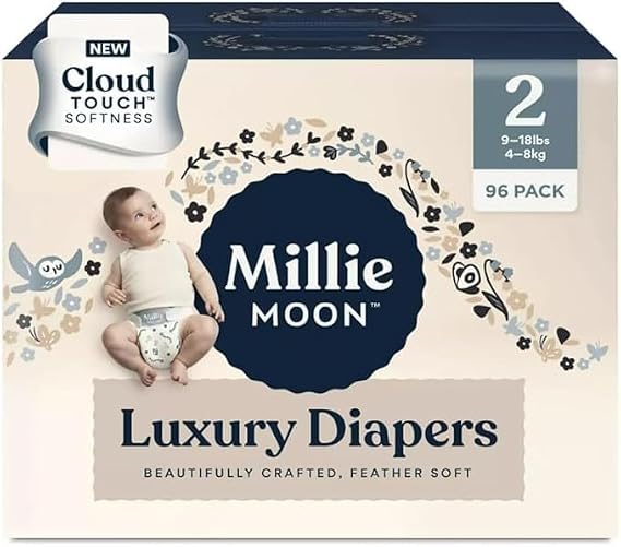 Millie Moon Luxury Diapers - Size 2 and 96ct