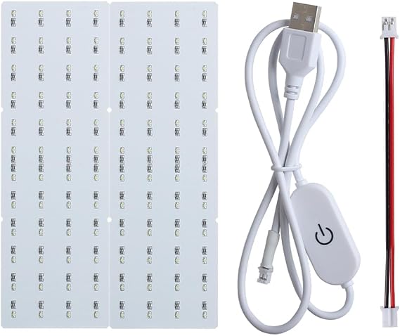 3D Printing DIY Light Panel LED Lithophane Backlight Board for Bambu Lab 3D Printers, USB PCB Light Board Light-transmitting for Photo Model Creative Component