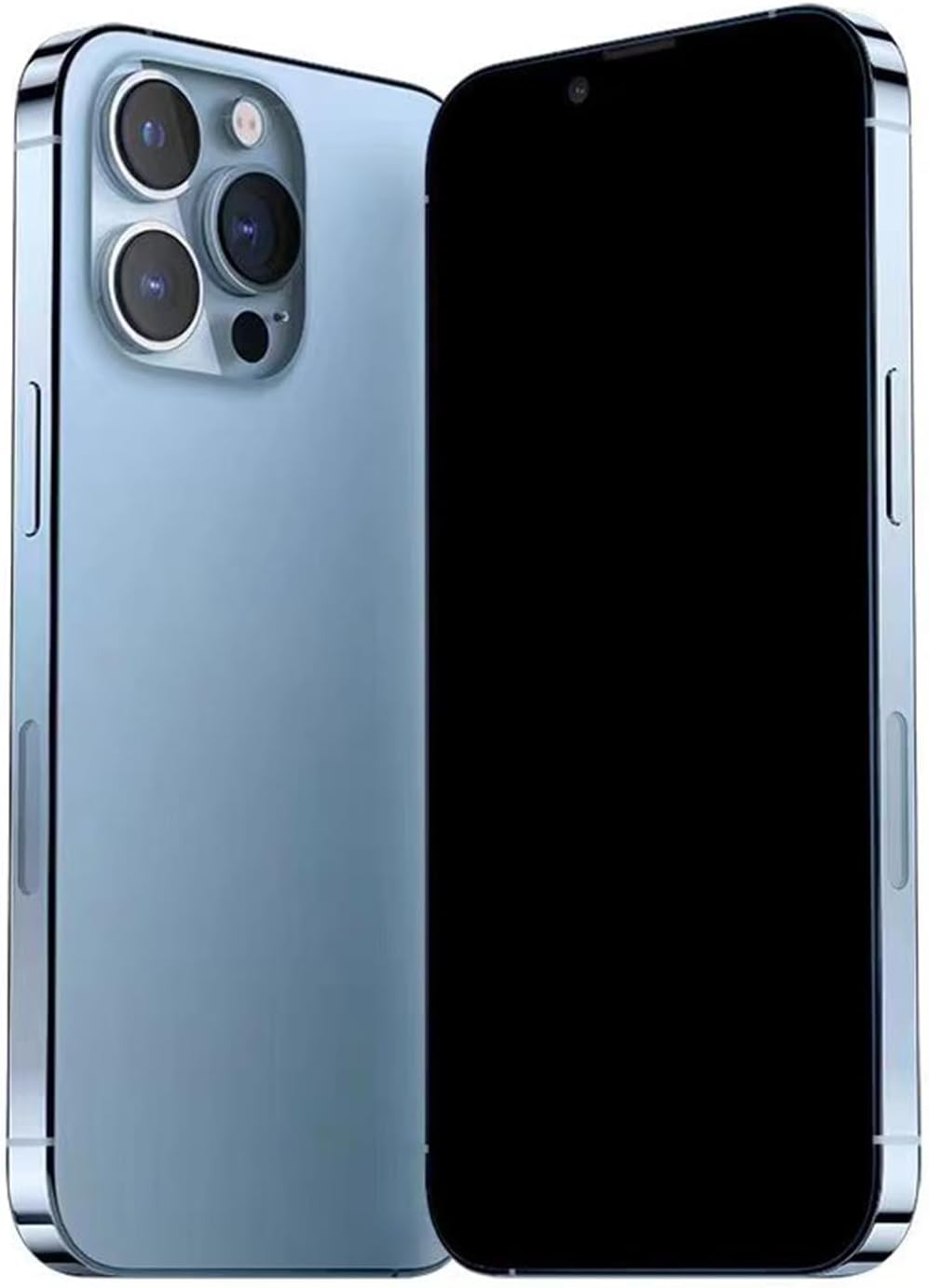 Dummy Phone Display Model Compatible with Apple iPhone 1313 Pro Max, No-Logo and Non-Working Fake Phone 13PM-Blue_BlackScreen