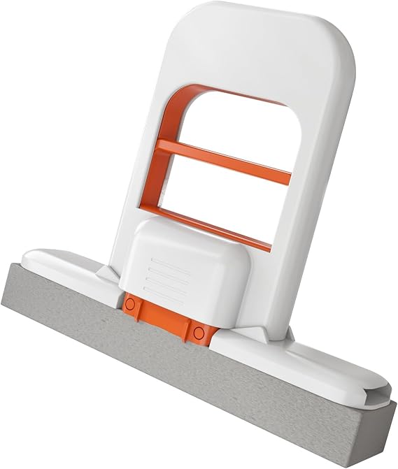 Handheld Foldable Mop Cleaning Tool Wet Dry Double Use Cotton Sponge Mop for Tight Corner Window Countertop Essential Countertop for Cleaning