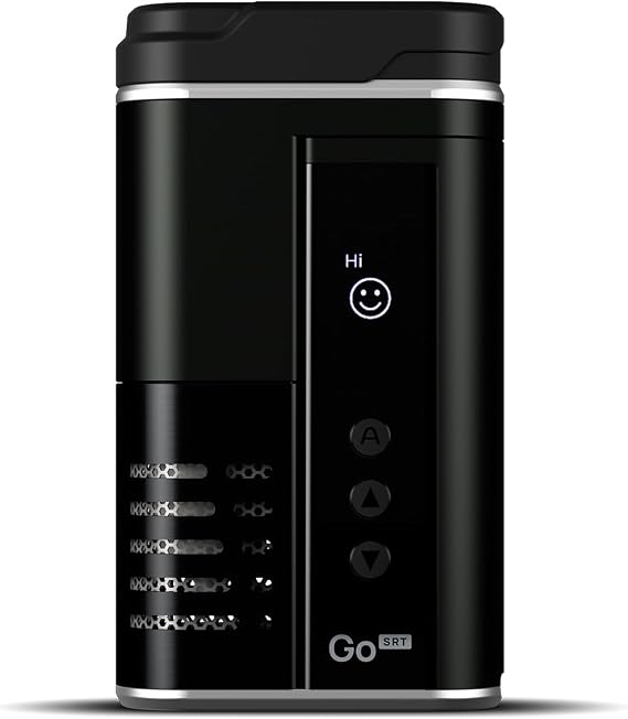 Arizer Go SRT Portable Vaporizer, All-Glass Vapour Path, Precise Temperature Control, Hybrid Heating, Black