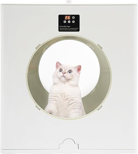 Pet Dryer Box, 88L 800W Foldable Cat Dryer Box with 6 Air Vents, Automatic Pet Dryer Box for Households, Pet Shops