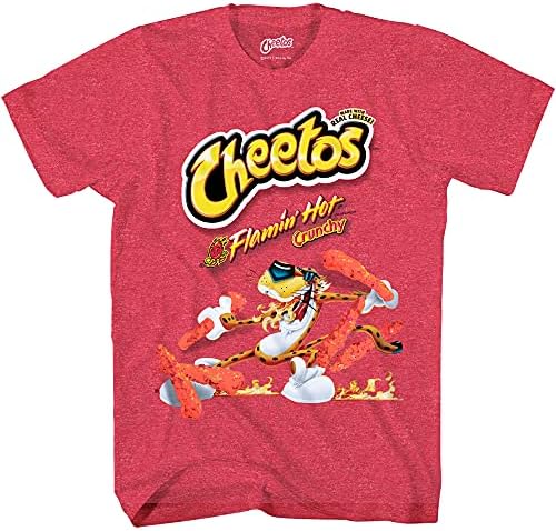 Cheetos T-Shirt - Mens Flamin Hot Shirt with Chester Cheetah