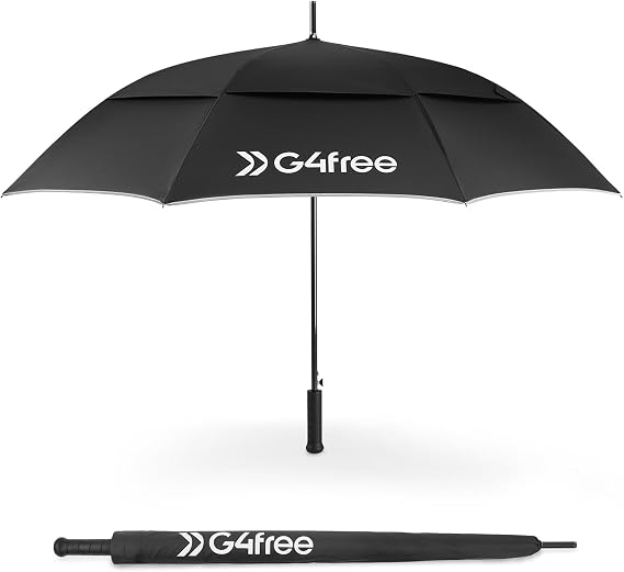G4Free Strongest Golf Umbrella with Full Carbon Fiber 62 Inch for Rain Sun