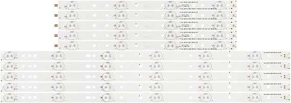 LED Backlight Strip 10 Lamp for Philips 43" TV 43PFT4131 43PFS5301 GJ-2K15-430-D510 GJ-2K16-430-D510-V4 01Q58-A BDM4350