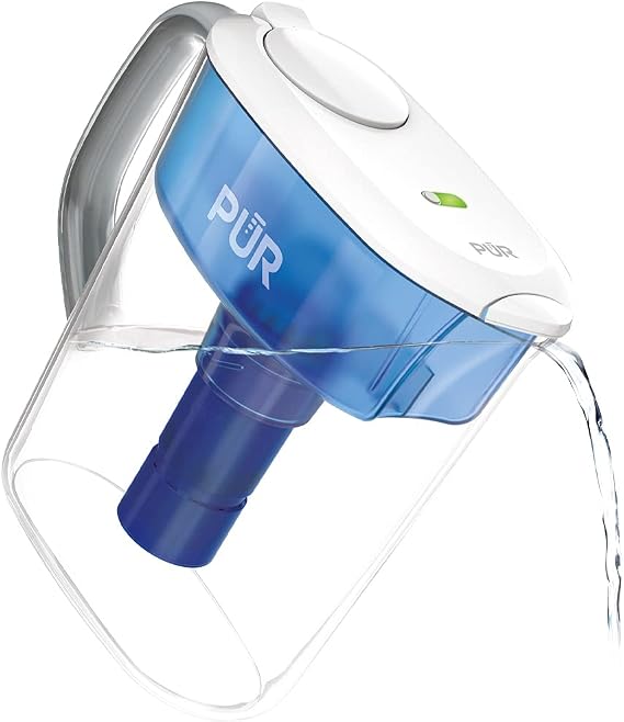 PUR PLUS Water Pitcher Filtration System, 11 Cup PUR Water Filter Pitcher, PPT111W