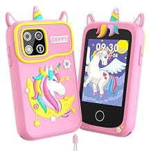 Kids Phone, Smart Phone Toys for Kids, Christmas Birthday Gifts for Kids Girls Age 3, 4, 5, 6, 7, 8 +Year Old, 2.8" Touchscreen Children Learning Play Phone Toys with Dual Camera, Game, Music Player