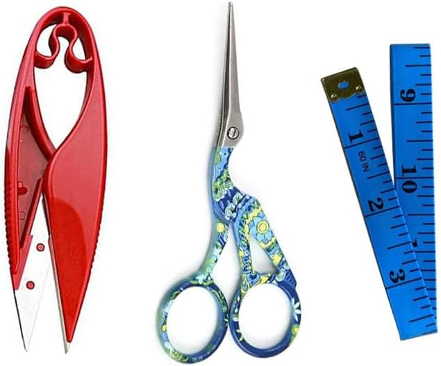 Sewing Embroidery Promise Engagement Ribbon Scissors Set of 3