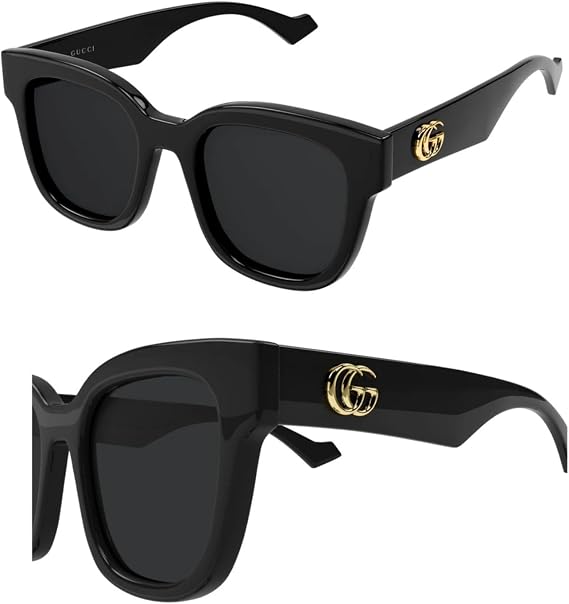 Gucci GG0998S GG Running Logo Squared Shape Sunglasses Sunglasses with Luxury Eyewear Kit