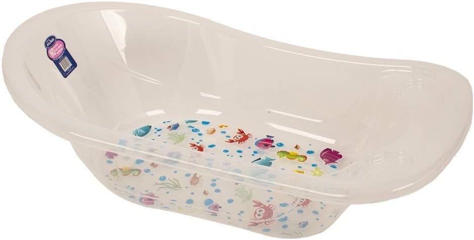 Sevi Bebe Şeffaf Desenli Bebek Banyo Giderli Küvet