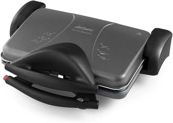 Arzum AR2045 Tutto Granite Izgara Ve Tost Makinesi 1800W, 4 Dilim Kapasiteli, Siyah