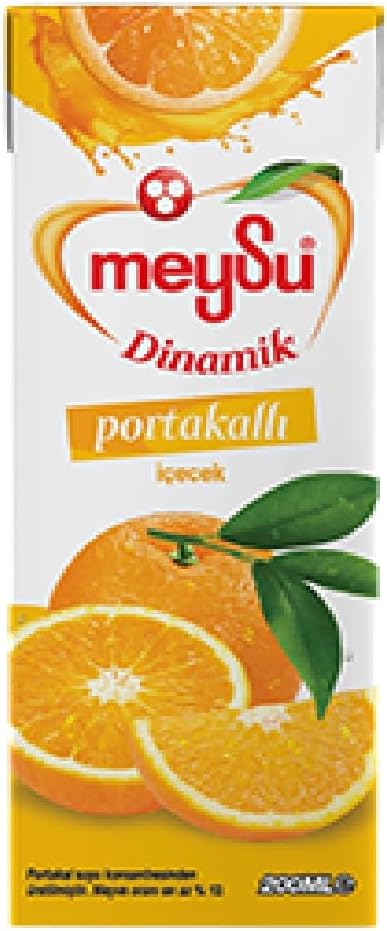 Meysu 200 Mililitre Dinamik Portakallı İçecek