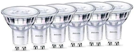 PHILIPS LED Classic WarmGlow GU10 Lampe ersetzt 50W 6-er Pack warmweißes Licht 2200-2700 K 345 lm Reflektor dimmbar