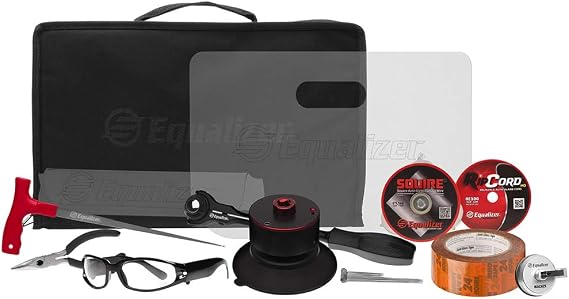 Equalizers Deluxe Raptor Kit, Cord and Wire auto Glass Removal Device, Auto Glass Removal Device Made in USA