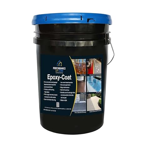 Epoxy Floor Kit Good Full Kit Dark Gray Base with Gray Blend Flake Covers 500 sq. ft. at 9.7 mils Thickness Ideal for Garage, Basement, Concrete Floors, and More