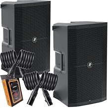 (2) Mackie Thump212 1,400-watt 12-inch Powered Speaker with Feedback Eliminator, Music Ducking, and Dual TRS/XLR Inputs Bundle with EMB XLR and Gravity Magnet Package