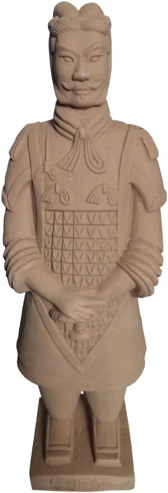 Terracotta Warriors, China Qin Dynasty Terra Cotta Warriors Sculpture Home Display Table Display Gift Multi Presentation 10Tall (General)