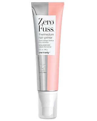 one n only Zero Fuss Fine to Medium Hair Primer, Leave-in Spray, Detangles and Smooths, Weightlessly Conditions, Humidity Resistant, Tames Frizz, No Heat Required, 5 Fl. Oz