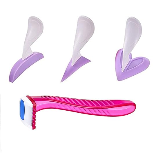 Bikini Trimmer Shaver for Women, Women Dedicated Privates Shaver, Pubic Hair Razor and Bikini Shaving Stencil, Female Intimate Shaping Tool