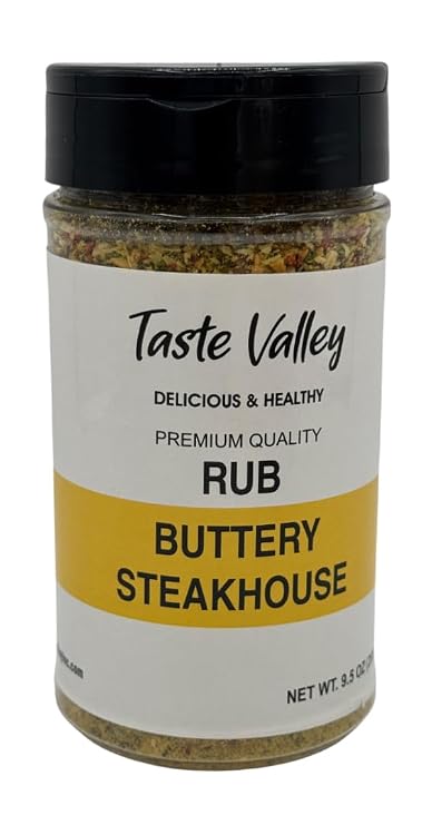 Taste Valley Buttery Steakhouse Premium Quality Seasoning Rub, 9.5 oz