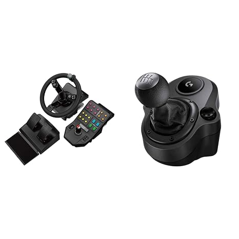 Logitech G Farm Simulator Heavy Equipment Bundle (2nd Generation) | Steering Wheel, Pedals, Vehicle Side Panel