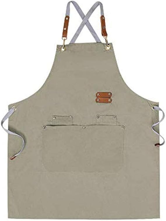 Chef Apron-Cross Back Apron for Men Women with Adjustable Straps