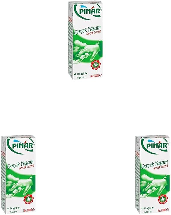 Pınar Süt Tam Yağlı 200 Ml 3lü paket