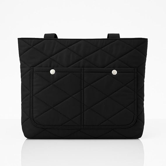 Orijinal Puf Kumaş Kabartmalı Kapitone Shopper Omuz Çanta Şişme Tote Paraşüt Kumaş Kol Çanta Büyük