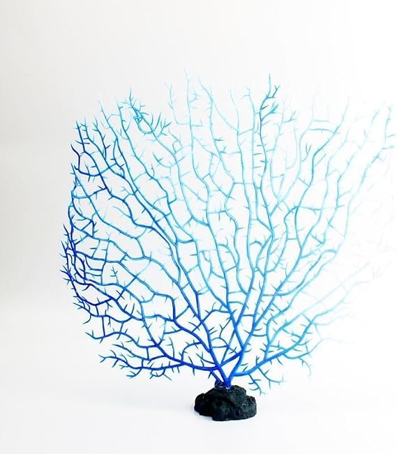 Blue Artificial Coral Branch Aquarium Decoration Artificial Aquarium Landscape Sea Fan Decorations Artificial Coral Branch Aquarium Decor