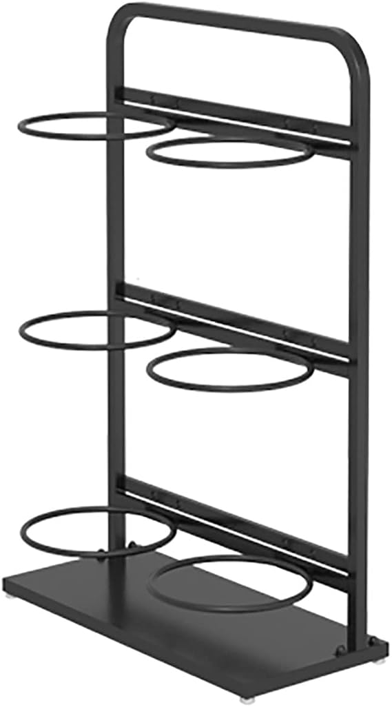 Indoor/Outdoor Sports Rack for Garage, Garage Sports Equipment Organizer, Black Steel Garage Ball Storage,Basketball Rack, Ball Storage Garage Organizer (Size : 55cm*20cm*88cm)