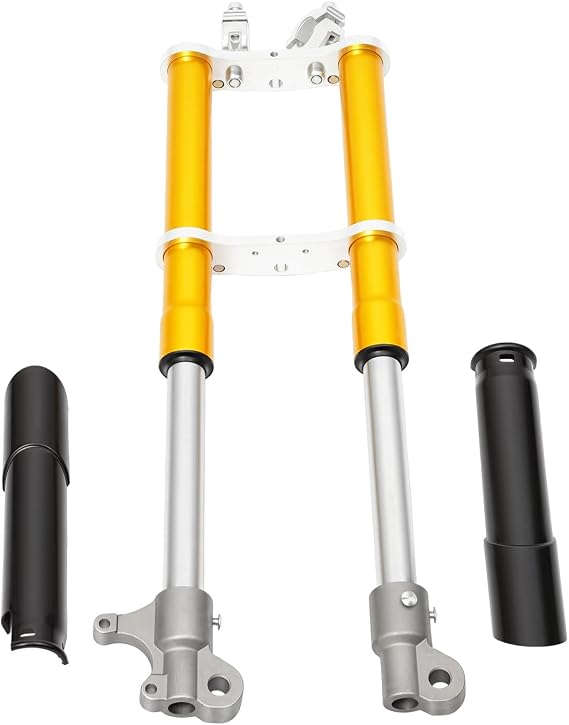 550mm Front Fork Shocker, 49CC 2 Stroke Small Mini Front Fork Shocker Triple Dirt Pit Bike Pro Trail Gold