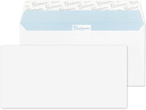 Blake Office DL 110 x 220 mm 120 gsm Peel & Seal Wallet Envelopes (32213) Ultra White Wove - Pack of 25