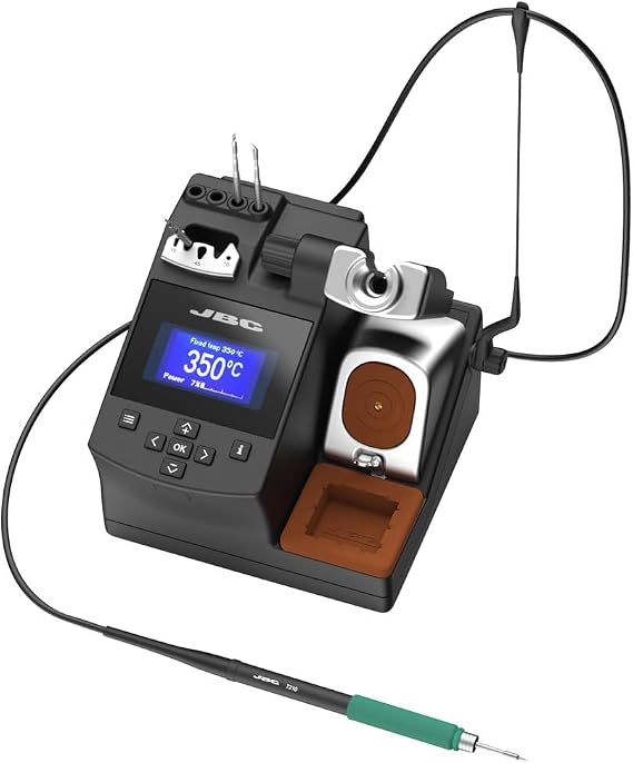 JBC Precision Soldering Station CD-2SQF CD-2SQF (CD-2SB CD-2SA 2700 CD-2SC Fine Soldering Station CD-2SD CD-2SE CD-2SQE 2SQE Soldering T210-A) Power: 40W/Temperature Range: 90-450°C