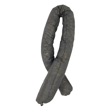 Spilfyter Universal Absorbent Socks 3" x 4', Gray, 40 Count | Absorbs Oil, Water, Coolants & Cleaning Fluids, Flexible Spill Control for Industrial, Automotive or Shop Use, USOCK34-40