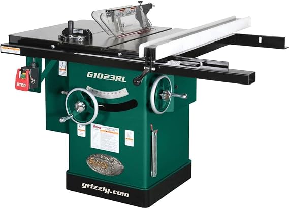Grizzly Industrial G1023RL - 10" 3 HP 240V Cabinet Table Saw