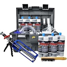 RadonSeal PRO Foundation Crack Repair Kit (30 ft) Polyurethane Injection Foam for Basement & Concrete Wall Leaks