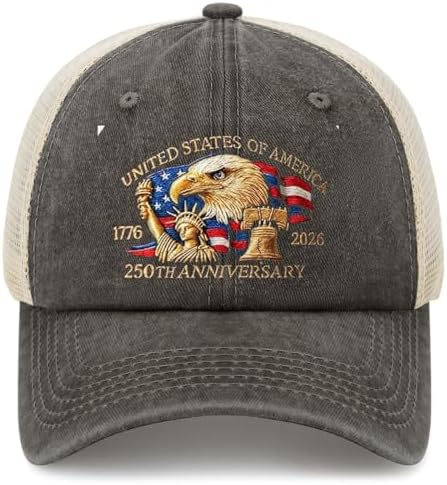 United States 250th Anniversary Hat Trucker Hat for Women Baseball Hats Gifts