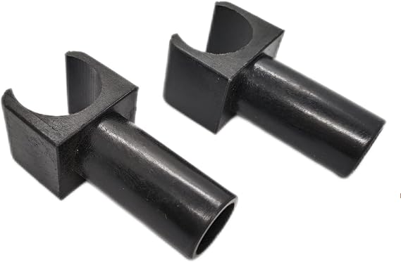 ComsenMed Wheelchair Seat Rail Guide,Fits 78 Inch Tubing,Steel Standard wheelschairs and Transport Chairs Common Parts,Replacement Parts seat Rail guide-19mm Diameter1Pair,Black